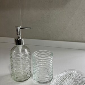 Set de Baño x3 Transparente