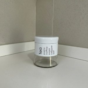 Frasco de Vidrio Te Blanco